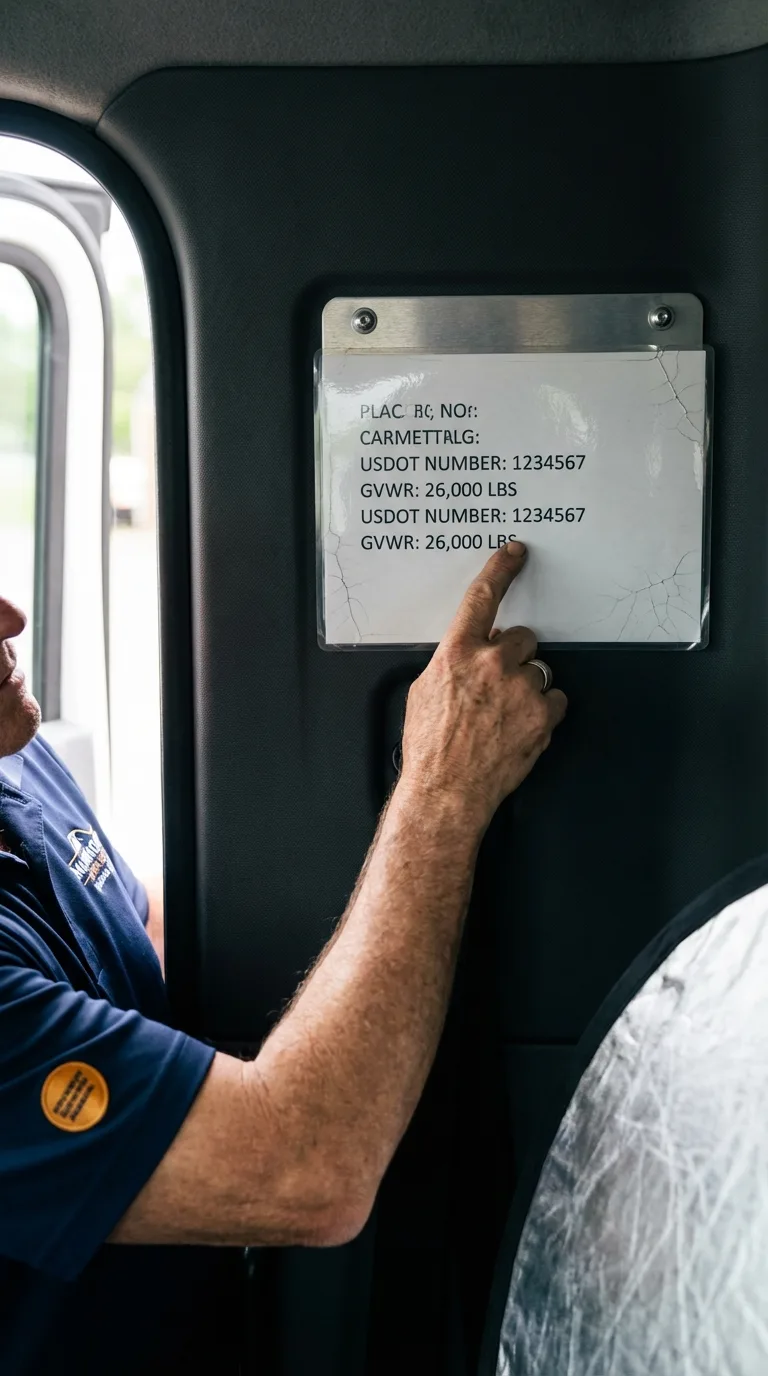USDOT licensing placard verification in Greensburg